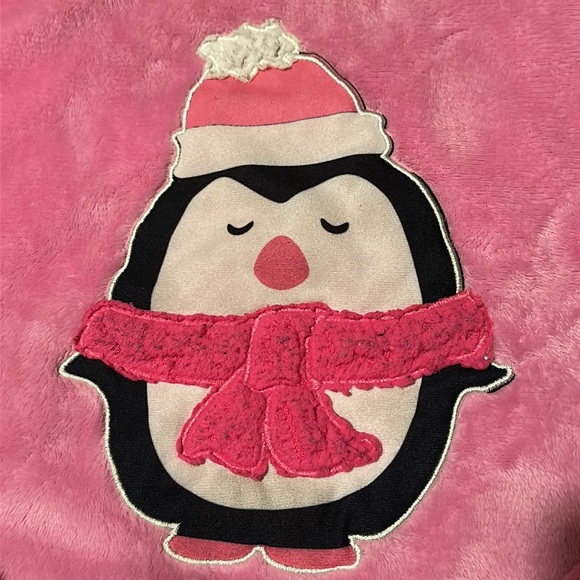 Em & Alfie pink penguin pajama long sleeve - Picture 3 of 6